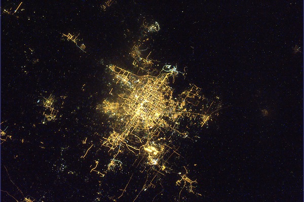 Beijing during Chinese New Year 2011, by Paolo Nespoli. (Credit: ESA/NASA) See more orbital pics.