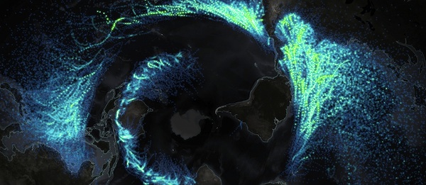 Hurricanes and tropical storms: locations and intensities since 1851. Image credit: John Nelson, www.IDVsolutions.com. See also earthquakes.