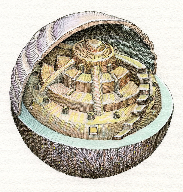 'Sphere Drawing 2011006' by Mark Nisenholt, 2011.