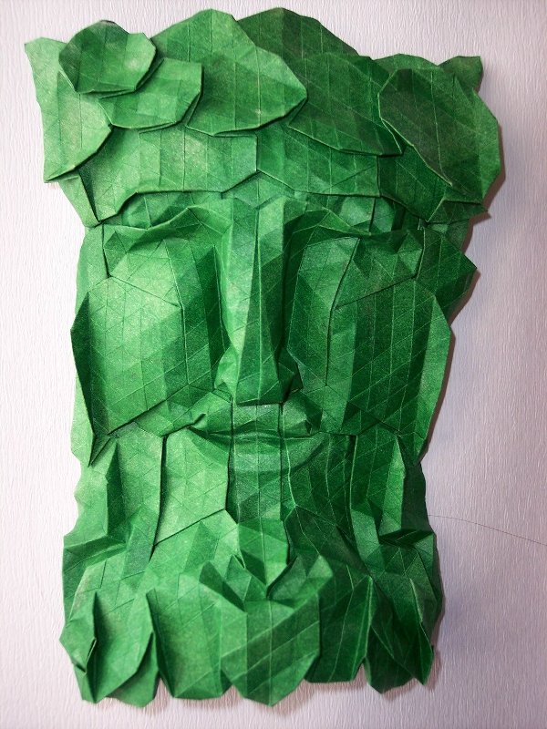 Green man/foliate head by Christine Edison, 2007.